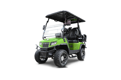 D5-MAVERICK  lime green(1) Evolution D-5 Maverick 2+2 Golf Cart LSV