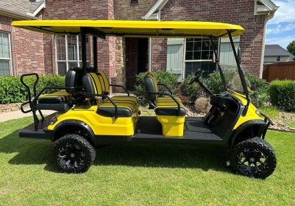 2024 ICON i60L Golf Cart yellow 6seats