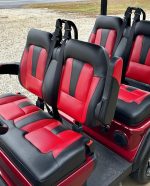 2024 Evolution D5 Ranger Golf Cart, 2+2, Red.