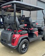 2024 Evolution D5 Ranger Golf Cart, 2+2, Red.