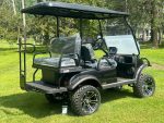 2024 Evolution Classic Forester 4 Plus Lithium Ion Battery Golf Cart For Sale (Black Sapphire) "Limited Edition